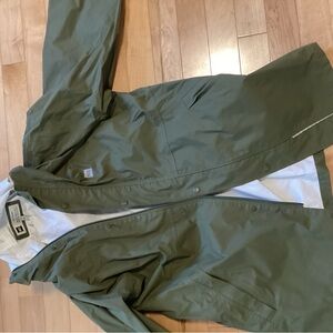 MEC Unisex Youth size 16 Olive Raincoat